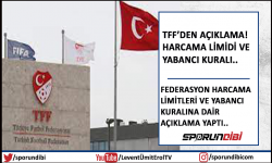 TFF'den açıklama! Harcama limidi ve yabancı kuralı..