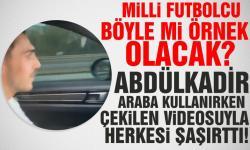 Abdülkadir Ömür araba kullanırken çekilen videosuyla şoke etti
