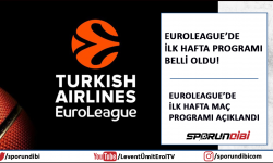EuroLeague'de ilk hafta programı belli oldu!