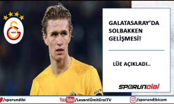 Galatasaray'da Solbakken gelişmesi!
