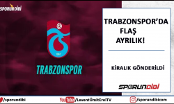 Trabzonspor'da flaş ayrılık! Kiralık gönderildi..