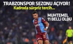 Trabzonspor'un İstanbulspor maçı muhtemel 11'i