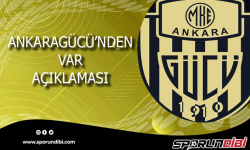 Ankaragücü'den, Var Hakemi açıklaması