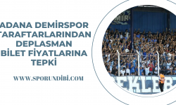 Adana Demirspor taraftarlarından deplasman bilet fiyatına tepki