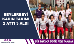 Beylerbeyi kadın takımı 2 attı 3 aldı