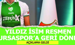 Yıldız isim resmen Bursaspor'a geri döndü!