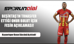 Beşiktaş'ın transfer ettiği Onur Bulut için fesih açıklaması!