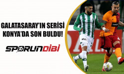 Galatasaray'ın serisi Konya'da son buldu!