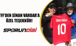 TFF'den Sinan Vardar'a özel teşekkür!
