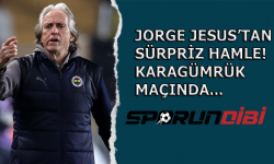 Jorge Jesus'tan sürpriz hamle! Karagümrük maçında...