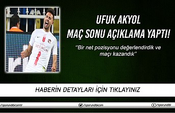 Bir net pozisyonu değerlendirdik ve maçı kazandık...