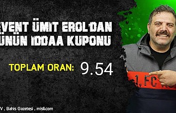 Levent Ümit Erol'dan Günün İddaa Kuponu