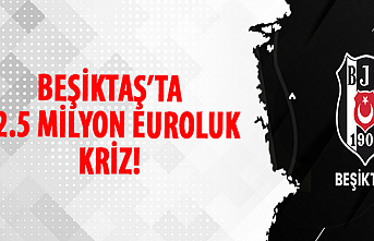 Beşiktaş'ta 12.5 milyon euroluk kriz!