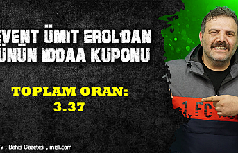 Levent Ümit Erol'dan Cumartesi Günü İddaa...