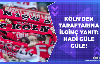 Köln'den taraftarına ilginç yanıt: Hadi güle güle!