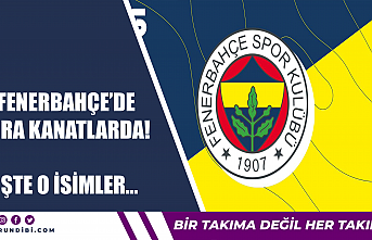 Fenerbahçe'de sıra kanatlarda! İşte o isimler...