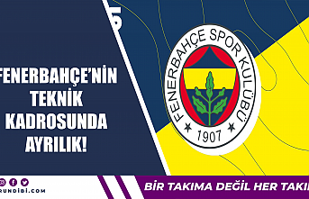 Fenerbahçe'nin teknik kadrosunda ayrılık!