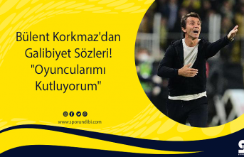 Bülent Korkmaz'tan Galibiyet Sözleri! "Oyuncularımı...