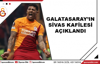 Galatasaray'ın Sivas kafilesi açıklandı