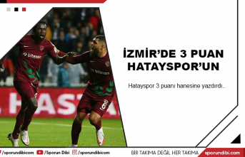 İzmir'de 3 puan Hatayspor'un