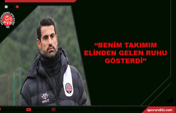 Volkan Demirel: Benim takımım elinden gelen ruhu gösterdi''