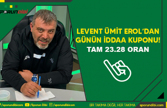 Levent Ümit Erol'dan Günün İddaa Kuponu!