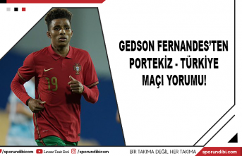 Gedson Fernandes'ten Portekiz - Türkiye maçı...