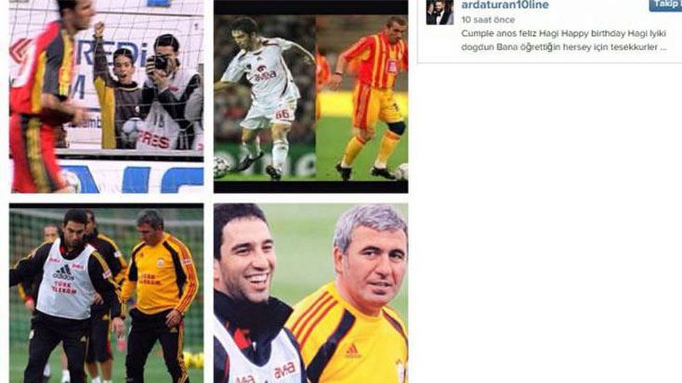 Arda Turan, Hagi'nin doğum gününü kutladı